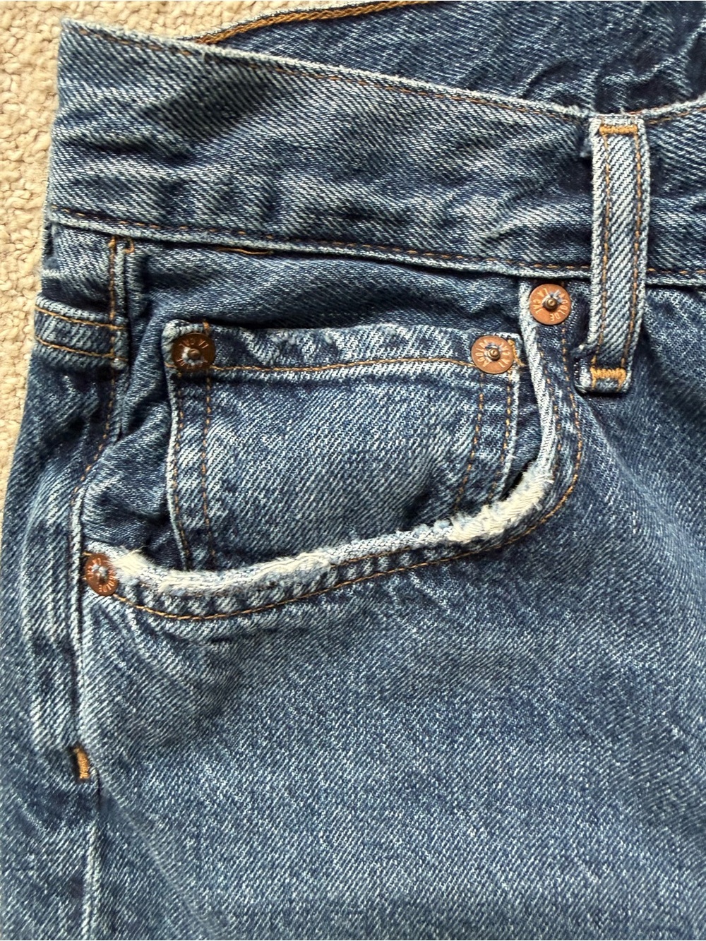 AGOLDE Ren High Waist Wide Leg Jeans Control Wash Size 28 - Picture 6 of 12